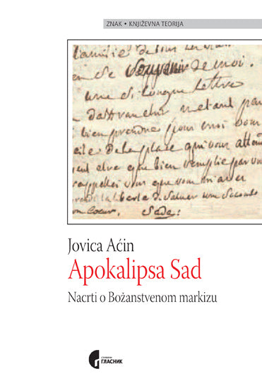 APOKALIPSA SAD nacrti o božanstvenom Markizu - Jovica Aćin, korica knjige