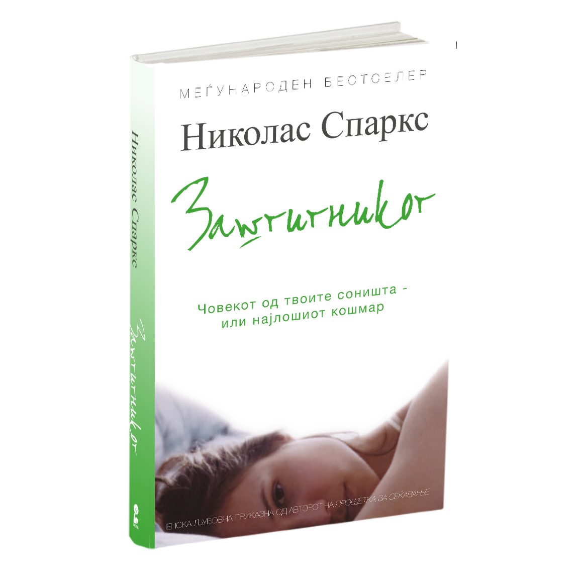 заштитникот - николас спаркс, мокап на книгата