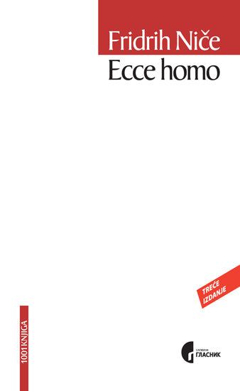 ECCE HOMO - Fredrih Niče, korica knjige