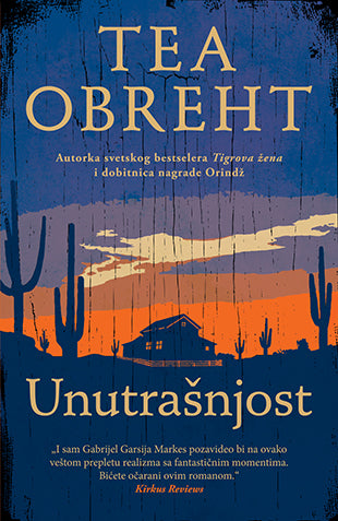 unutrašnjost -tea obreht, korica knjige