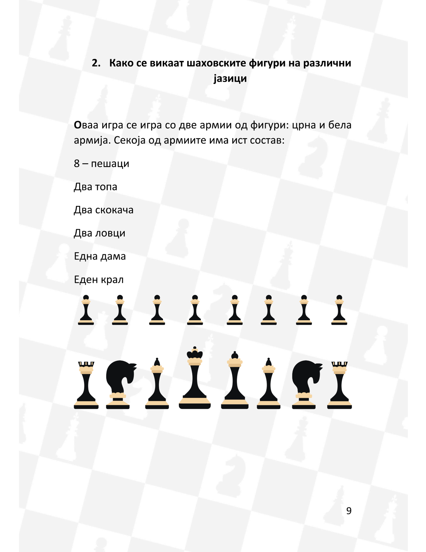 Ајде да играме шаџ Орце Данчевски, ислустрација од книгата