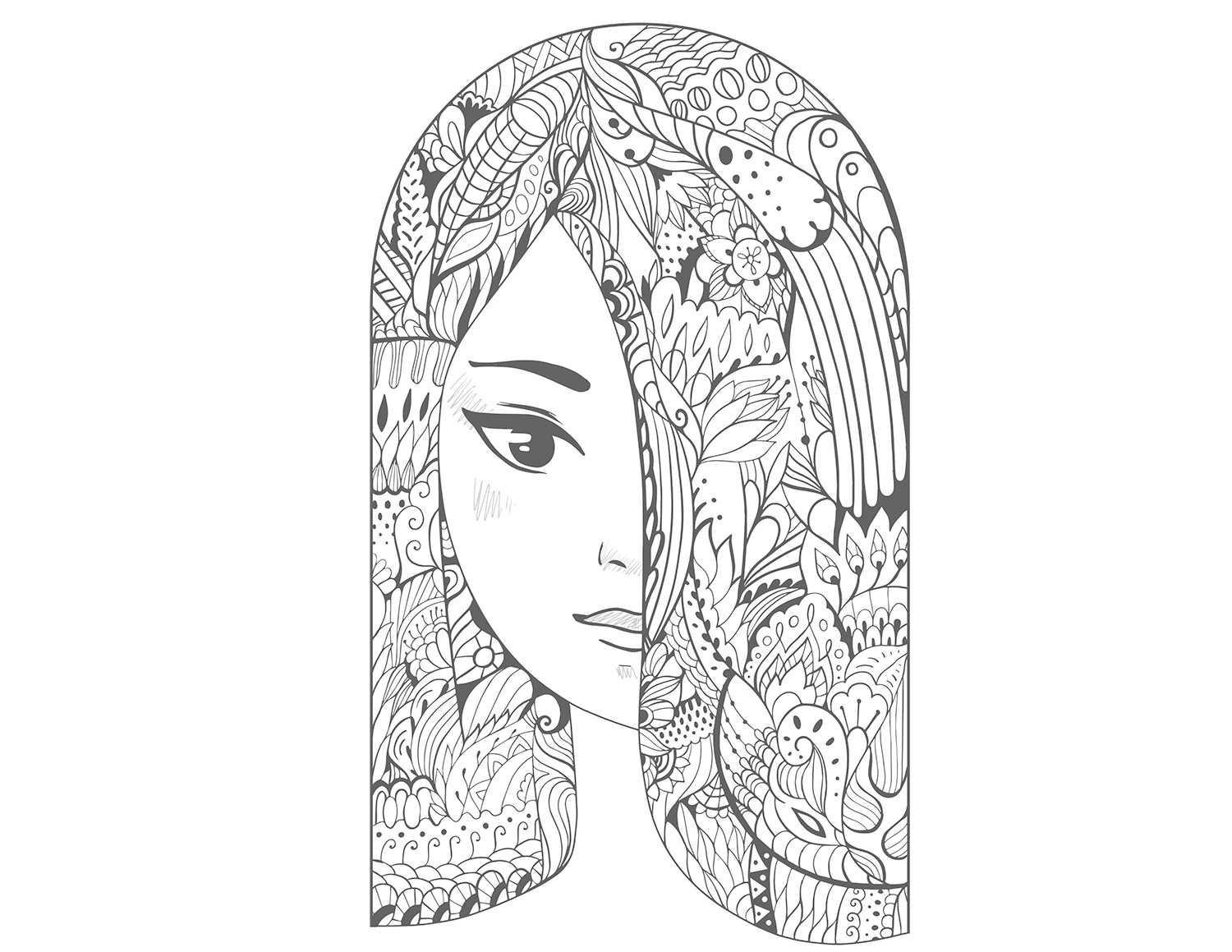 adult colouring book fantasy - креативна боенка за возрасни,текстуален одломок од книгата