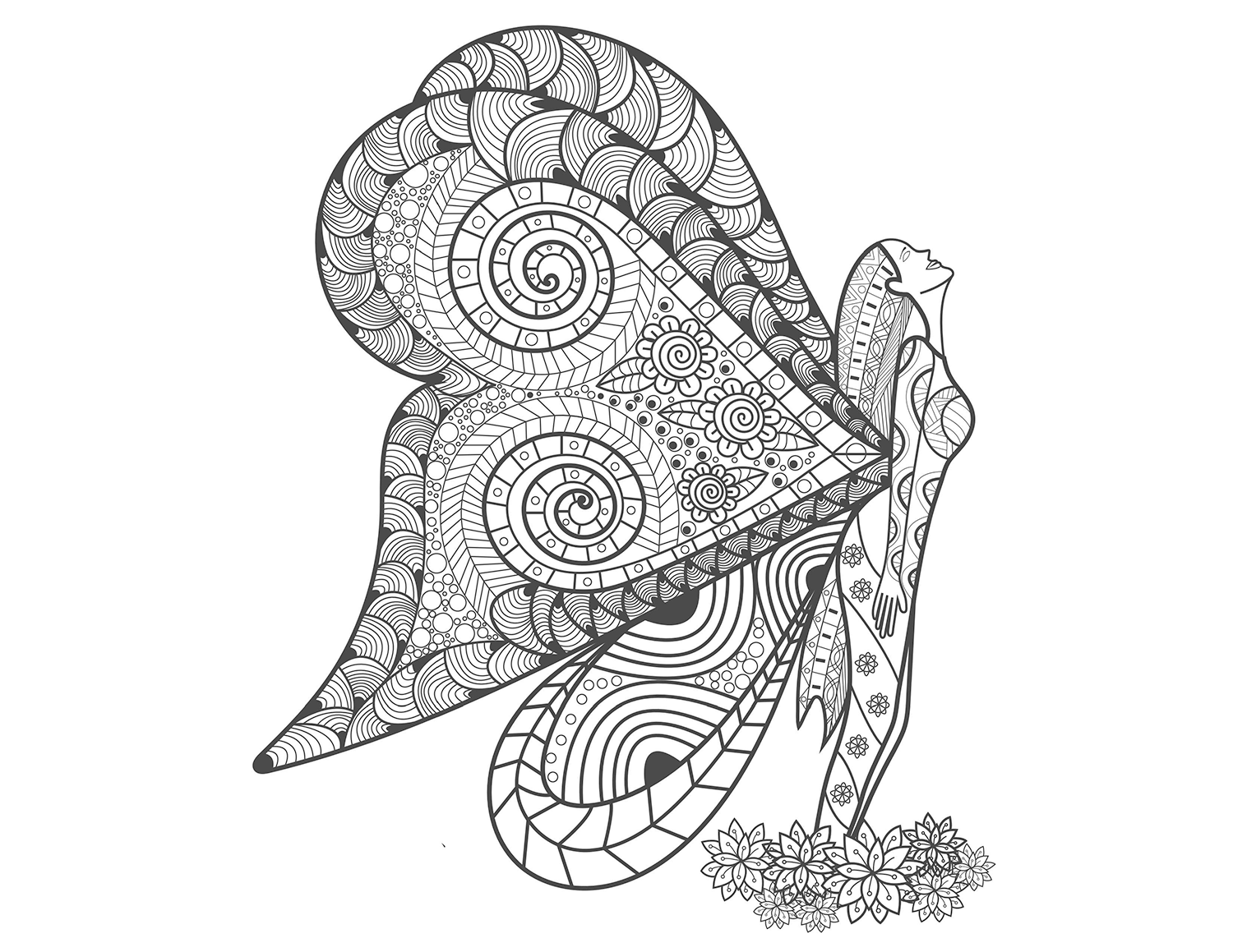 adult colouring book fantasy - креативна боенка за возрасни,текстуален одломок од книгата