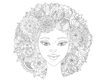 adult colouring book fantasy - креативна боенка за возрасни,текстуален одломок од книгата