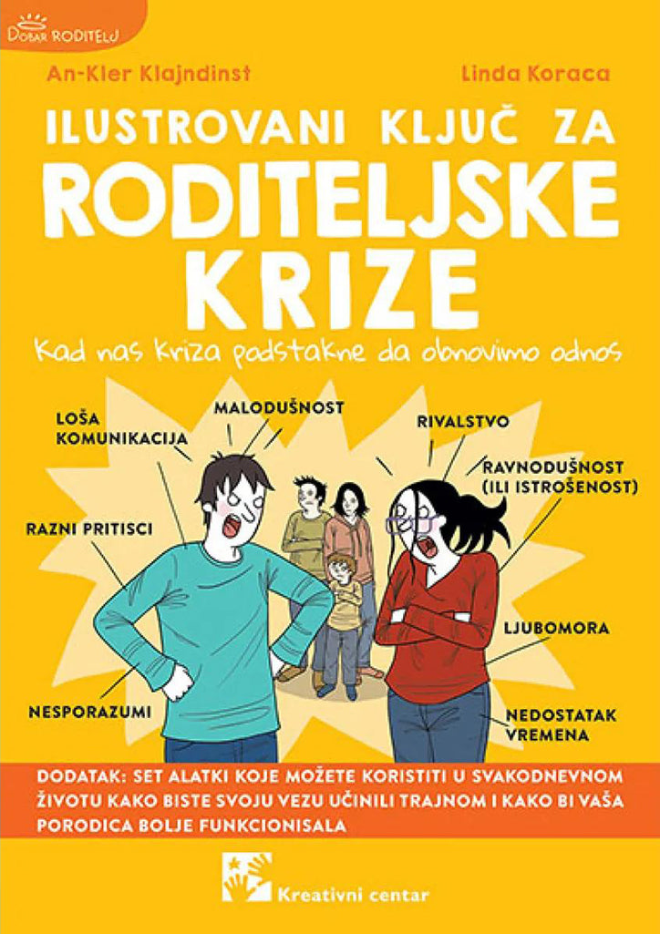 ILUSTROVANI KLJUČ ZA RODITELJSKE KRIZE - An-Kler Klajndinst, Linda Koraca, korica knjige