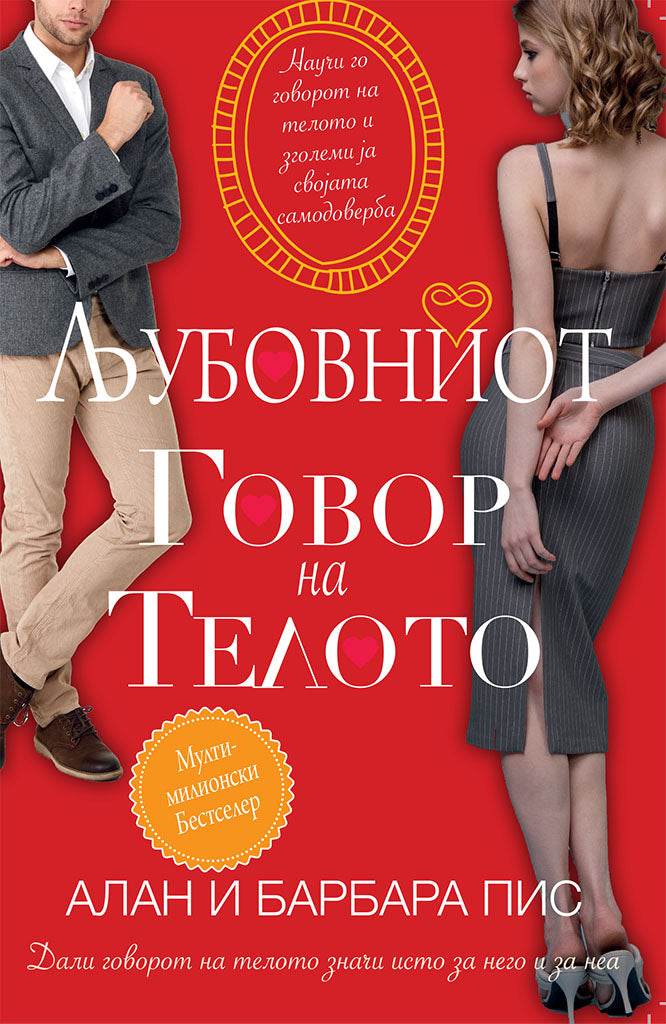љубовниот говор на телото - алан и барбара пис,предна корица на книгата