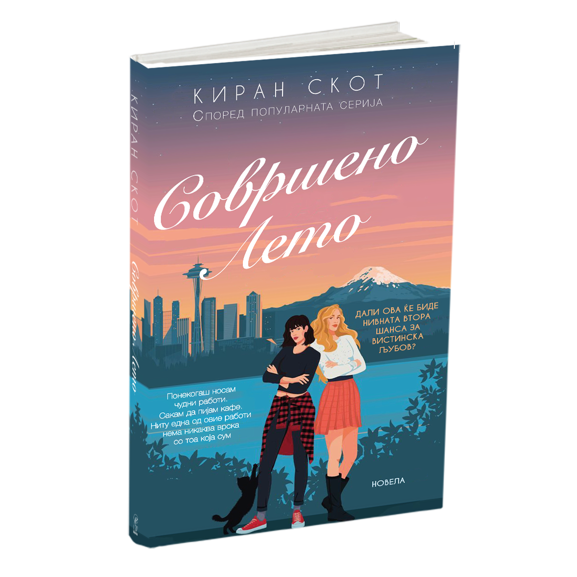 совршено лето - мери кејт & ешли, мокап на книгата