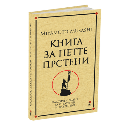книга за петте прстени - мијамото мусаши, мокап на книгата