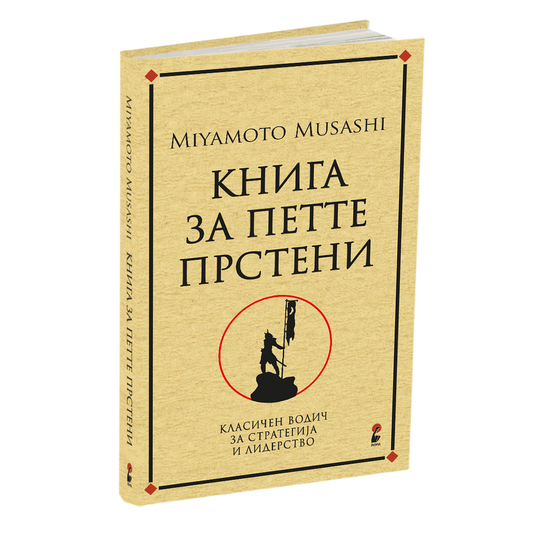 книга за петте прстени - мијамото мусаши, мокап на книгата