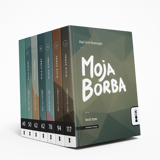 moja borba komplet 1-6 - karl uve knausgor, mokap knjige