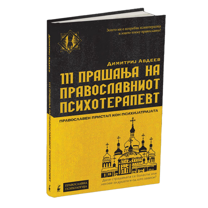 111 прашања на православниот психотерапевт - димитриј авдеев, мокап на книгата