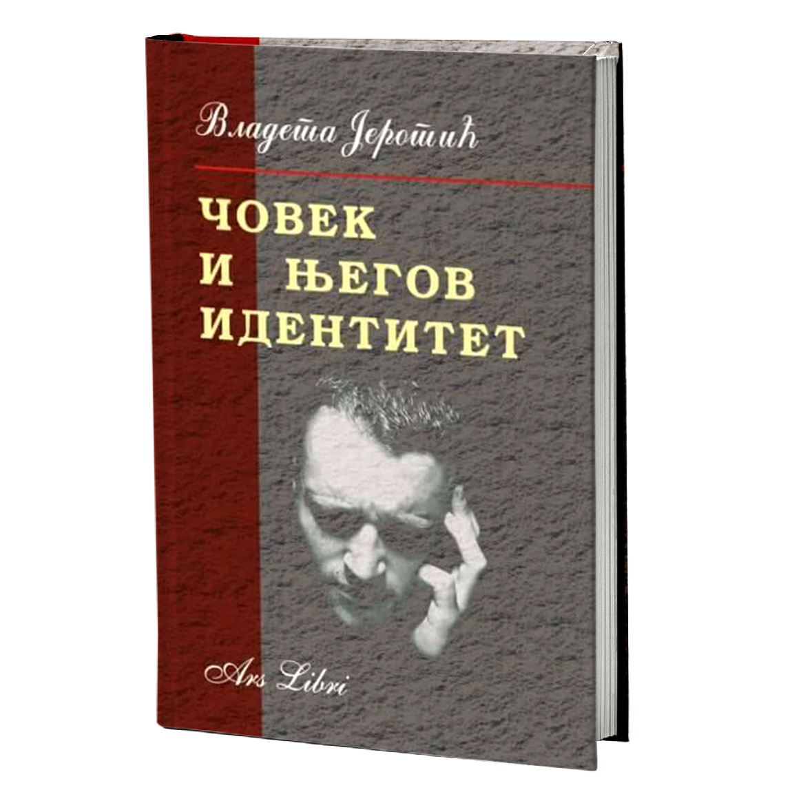 čovek i njegov identitet - vladeta jerotić, mokap knjige