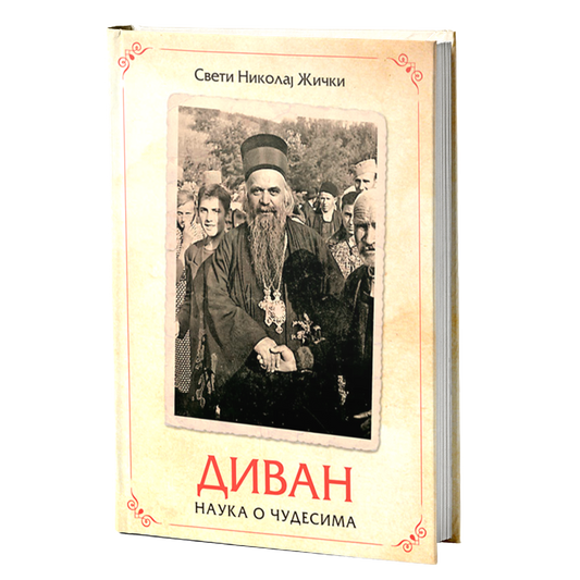 divan - nauka o čudesima - vladika nikolaj velimirović  mokap knjige