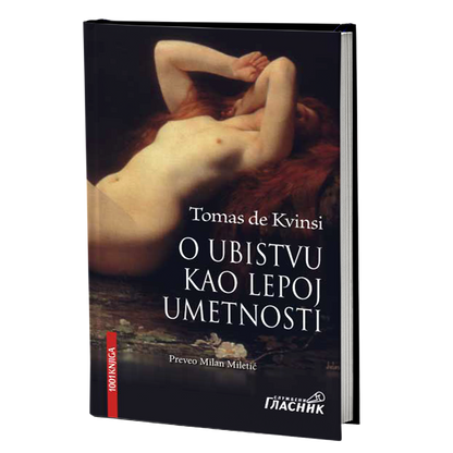 o ubistvu kao lepoj umetnosti - tomas de kvinsi, mokap knjige