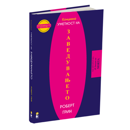 уметноста на заведувањето - роберт грин, мокап на книгата