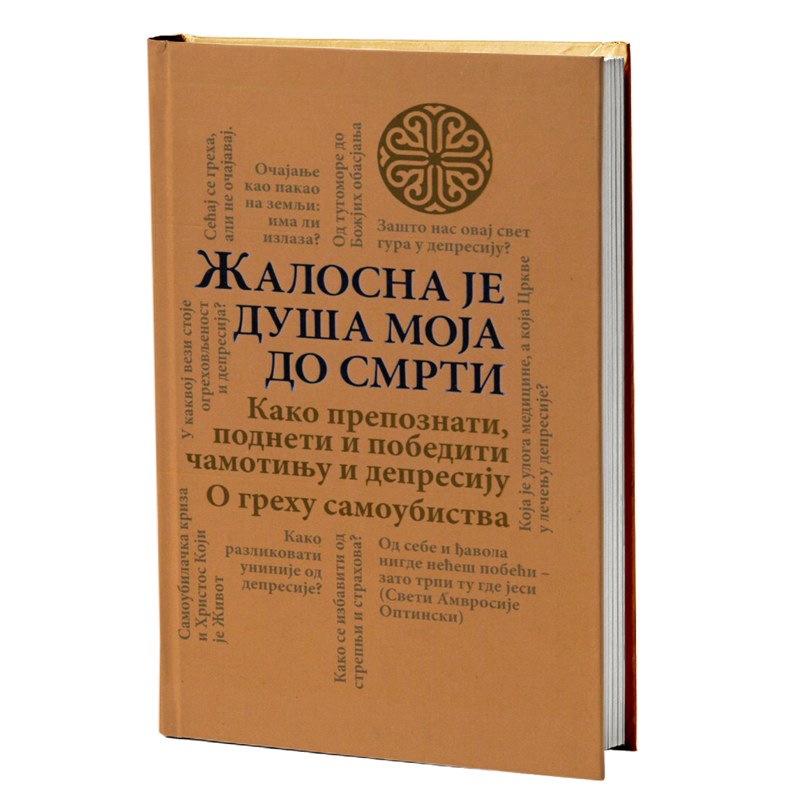 ŽALOSNA JE DUŠA MOJA DO SMRTI kako prepoznati, podneti i pobediti čamotinju i depresiju,  korica knjige