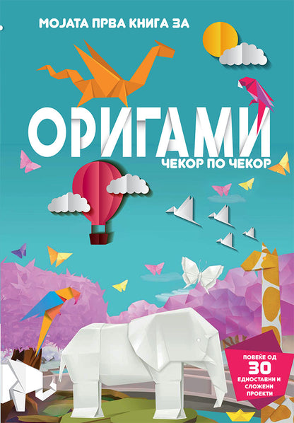 origami,предна корица на книгата