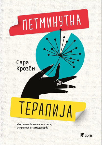 ПЕТМИНУТНА ТЕРАПИЈА Водич на терапевт за справување со подемите и падовите во животот - Сара Крозби, корица на книга