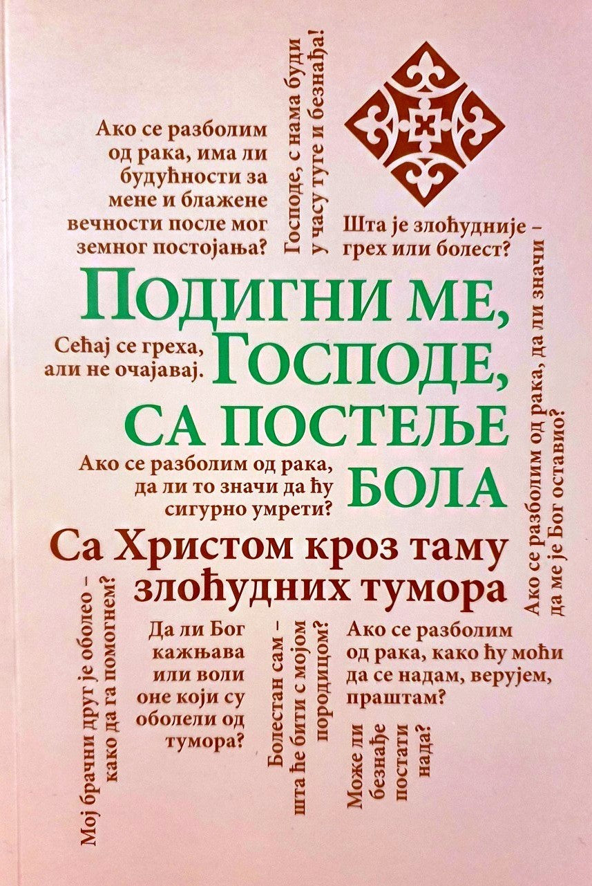 PODIGNI ME, GOSPODE, SA POSTELJE BOLA Sa Hristom kroz tamu tumora, korica knjige
