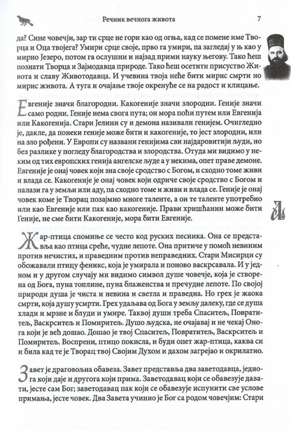 rečnik večnog života, vladika nikolaj, sadržaj knjige