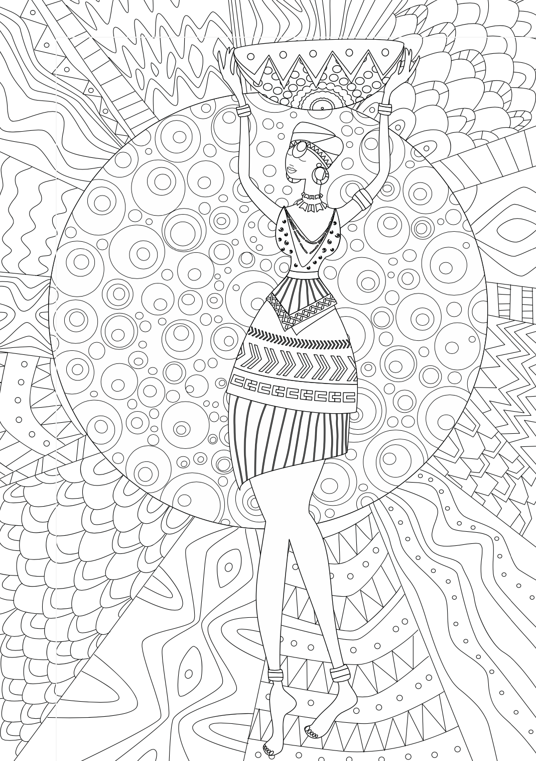 Adult Colouring Book - GODDESESS - Креативна Боенка за возрасни