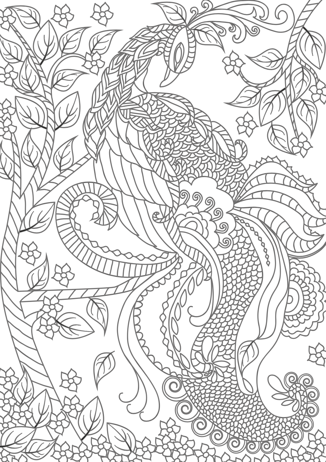 Adult Colouring Book - BLOSSOM - Креативна Боенка за возрасни