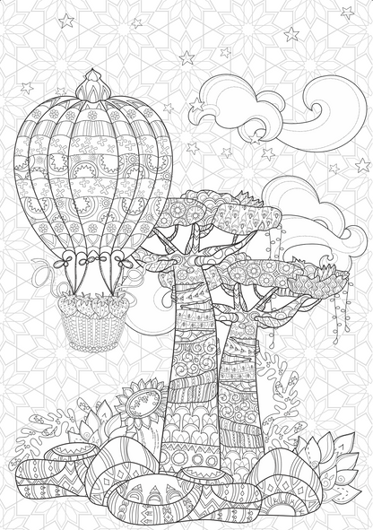 Adult Colouring Book - BLOSSOM - Креативна Боенка за возрасни