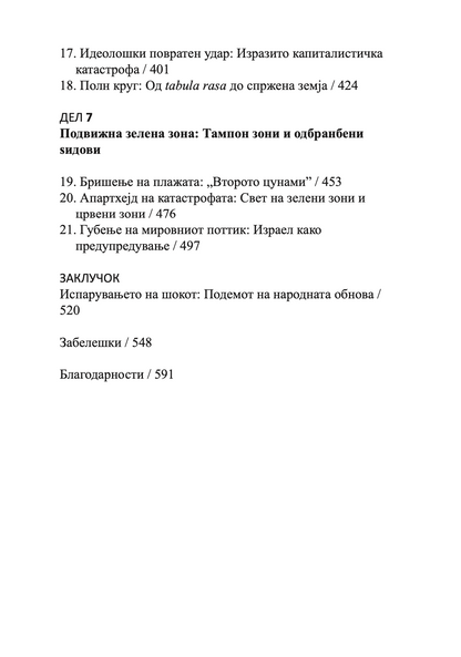 ШОК ДОКТРИНА - Подемот на капитализмот на катастофите - Наоми Клеин