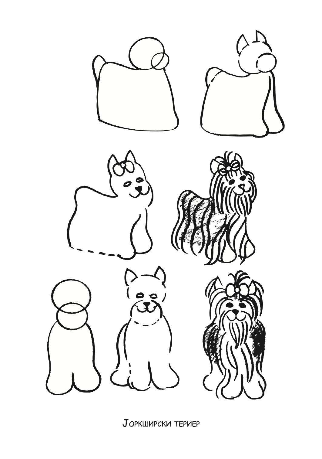 ајде да цртаме - кучиња и мачиња чекор по чекор - динара силверстова,текстуален одломок од книгата