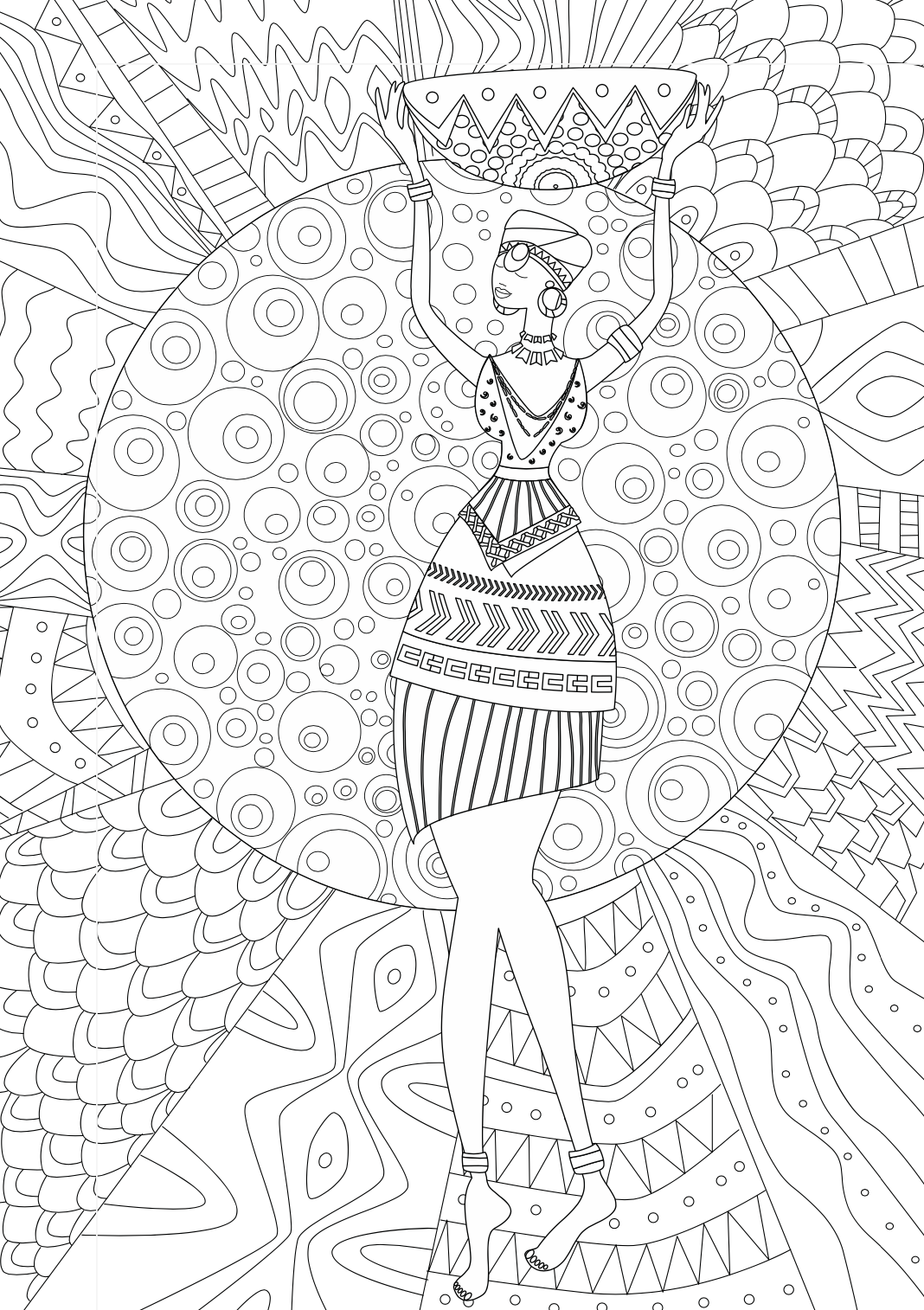 adult colouring book - goddesess - креативна боенка за возрасни,текстуален одломок од книгата