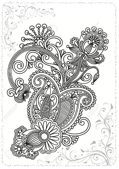 adult colouring book - mandala - креативна боенка за возрасни,текстуален одломок од книгата