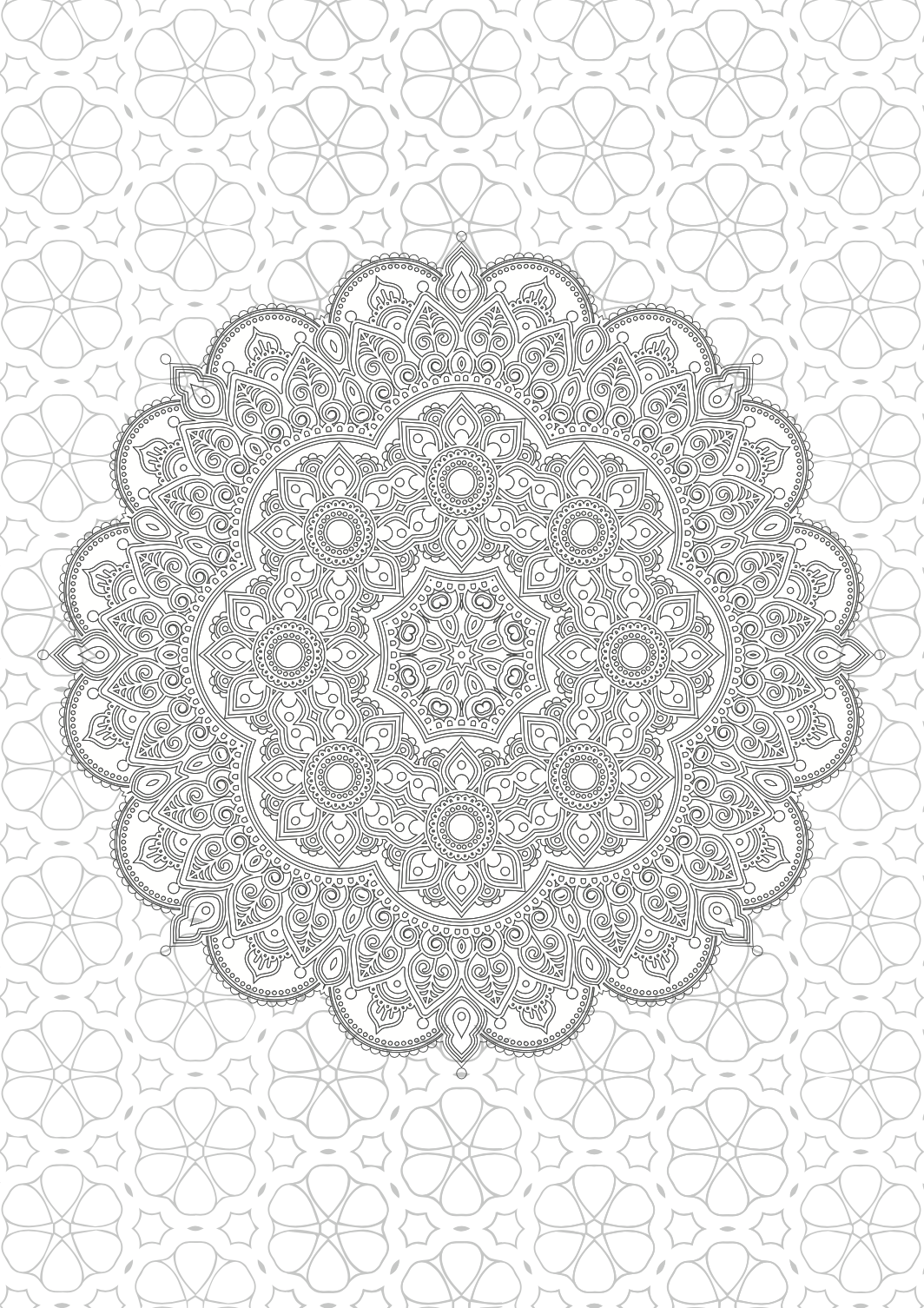 adult colouring book - mandala - креативна боенка за возрасни,текстуален одломок од книгата