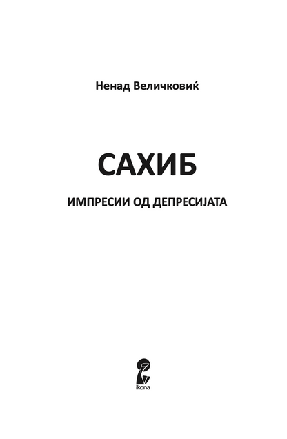 сахиб - импресии од депресијата - ненад величковиќ,Текстуален одломок од книгата