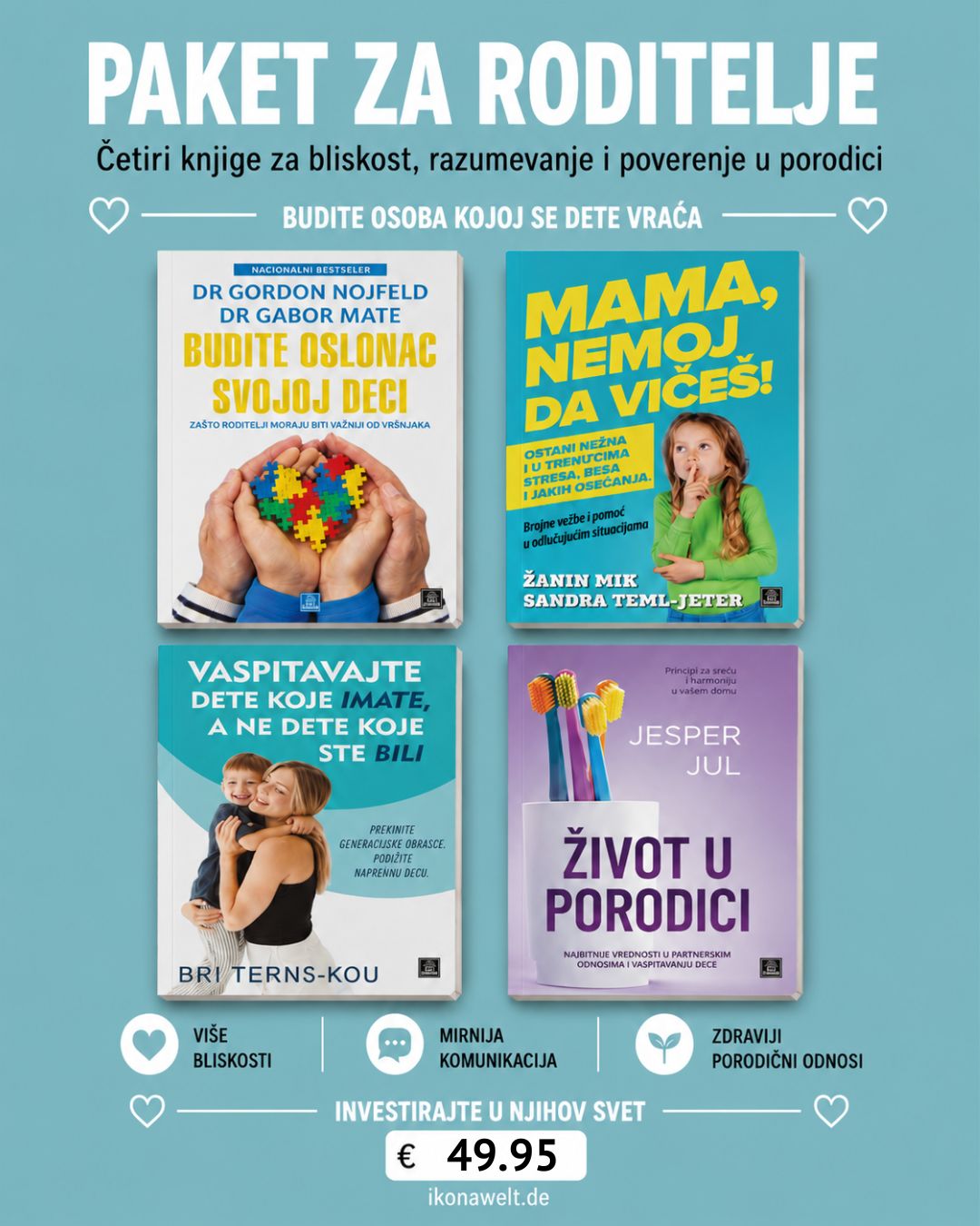 Izgradite bliskost, razumevanje i poverenje u porodici - paket za roditelje