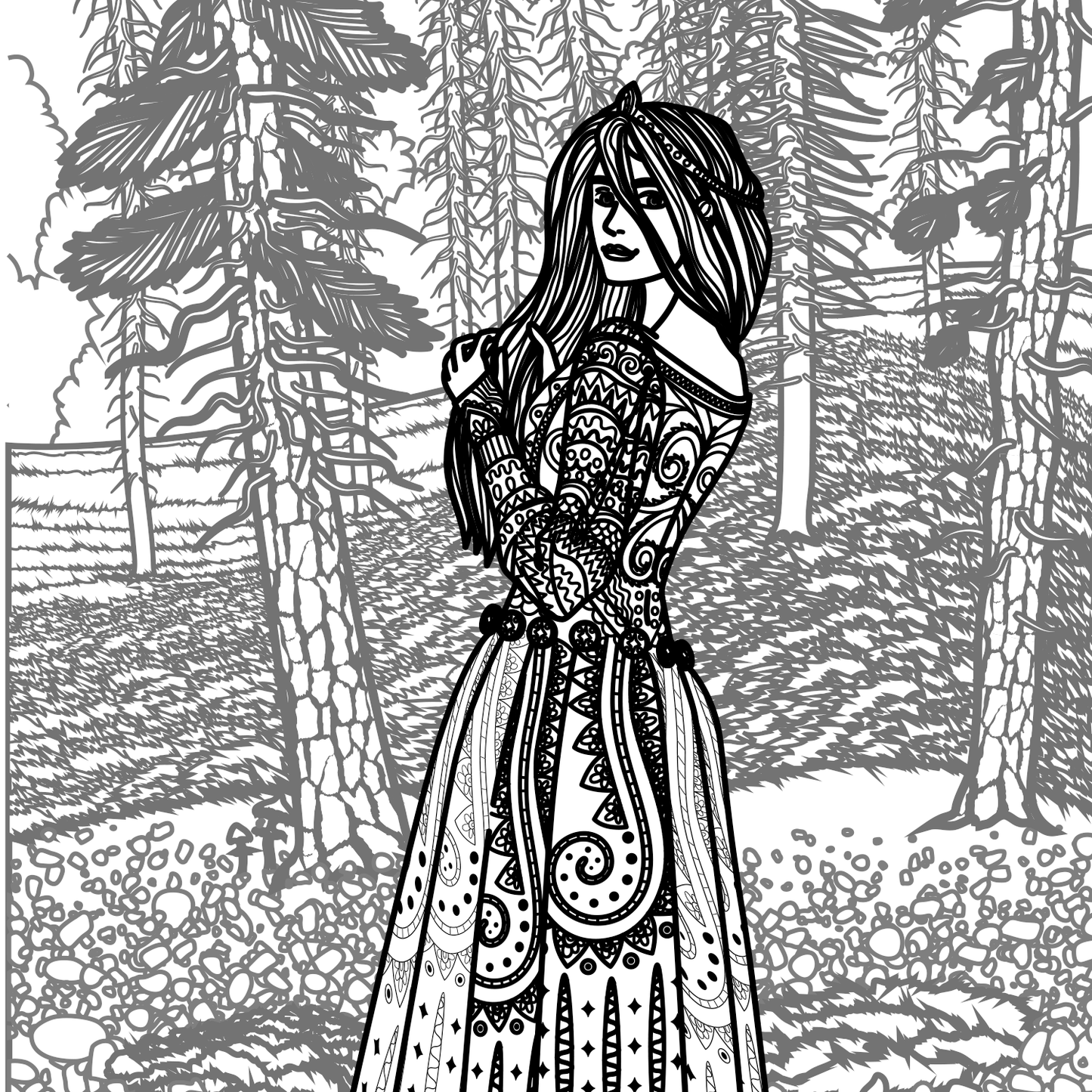 adult colouring book - blossom - креативна боенка за возрасни,текстуален одломок од книгата