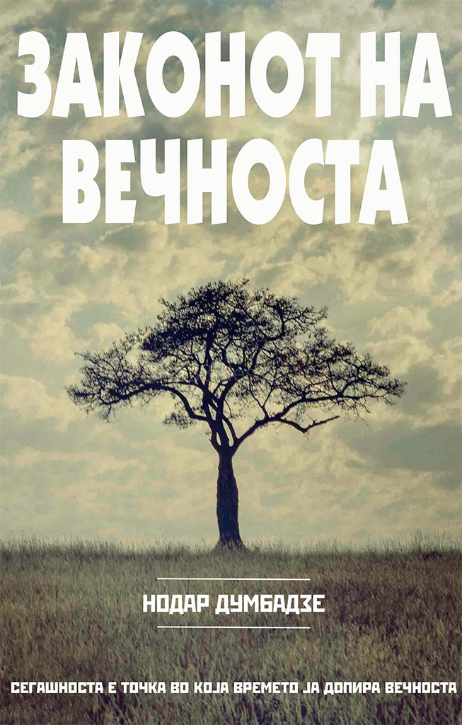 законот на вечноста - нодар думбадзе,предна корица на книгата