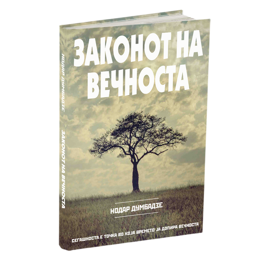законот на вечноста - нодар думбадзе, мокап на книгата