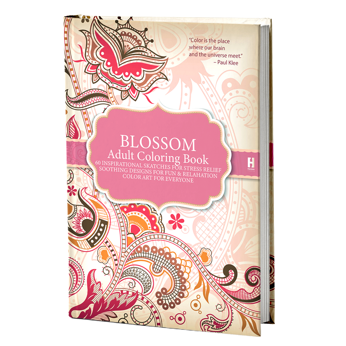 Adult colouring book Blossom
