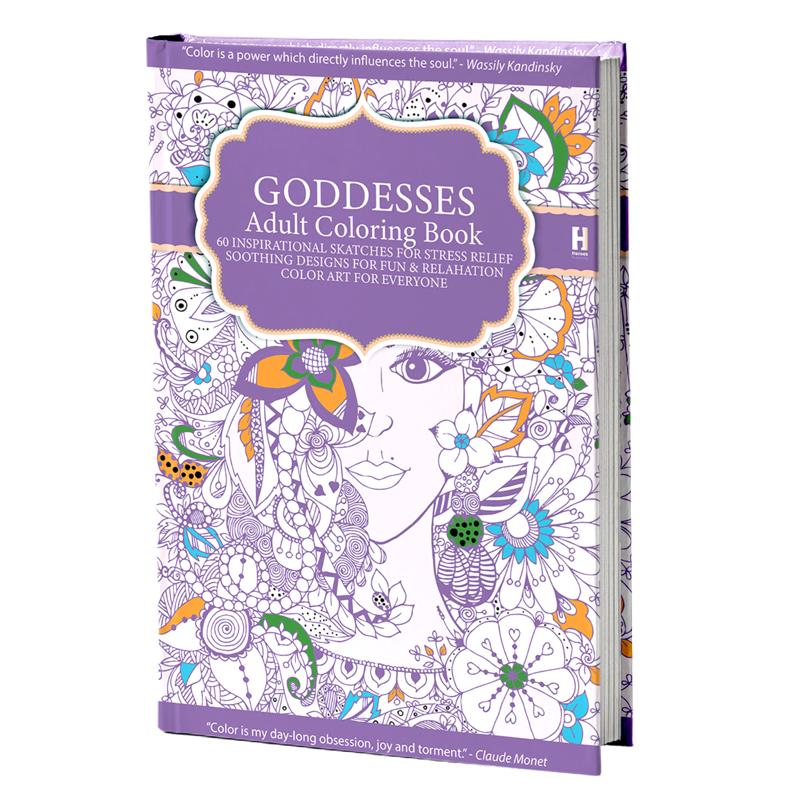 Adult colouring book Godesess