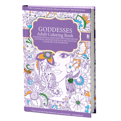 Adult colouring book Godesess