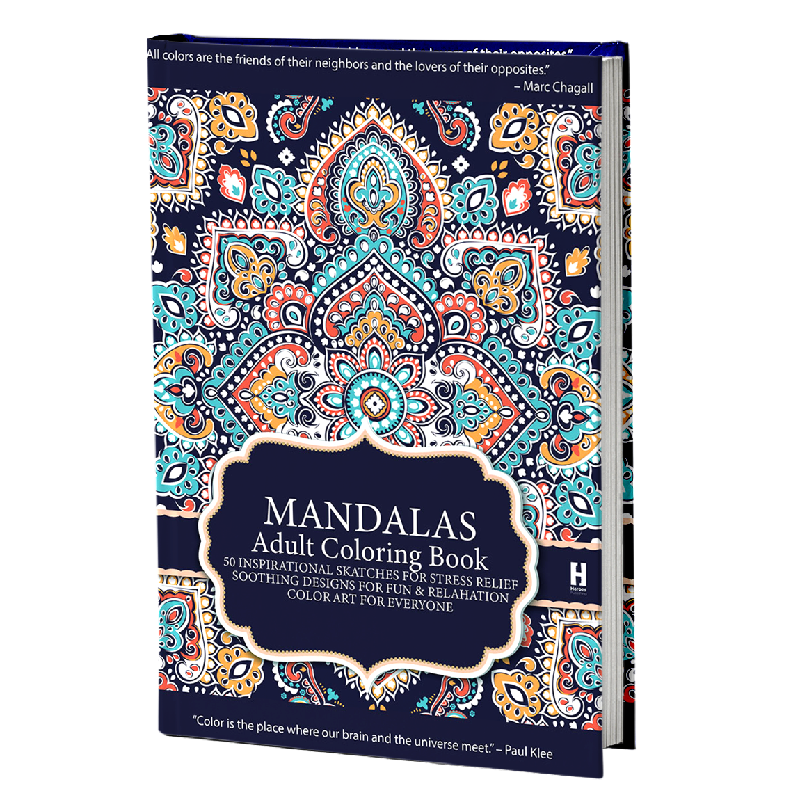 Adult colouring book Mandala