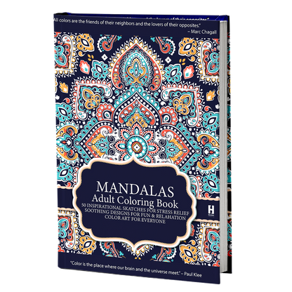 Adult colouring book Mandala