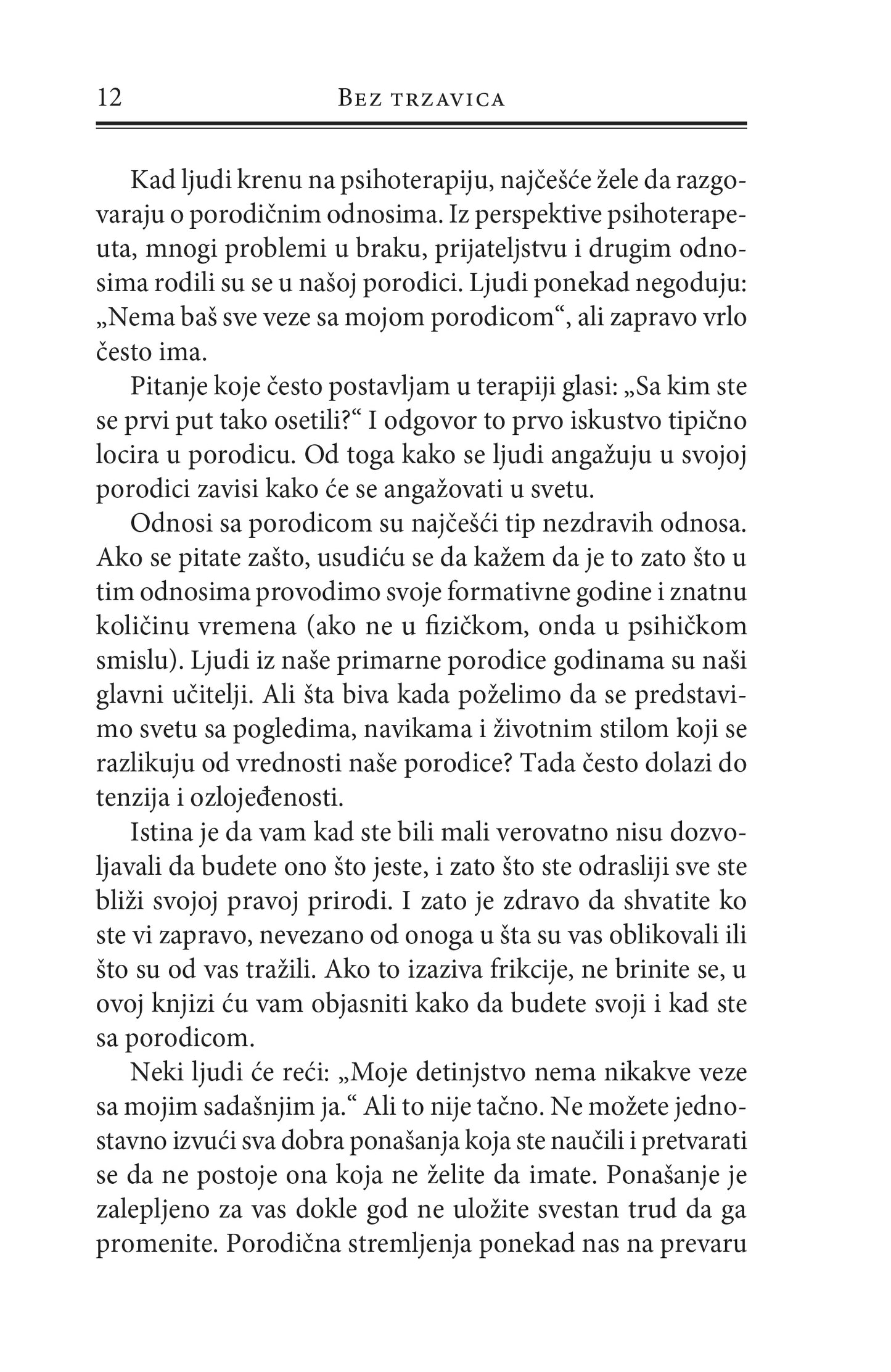 BEZ TRZAVICA Kako da izađete na kraj sa nezdravim porodičnim odnosima - Nedra Glover Tavab, tekstualni odlomak iz knjige