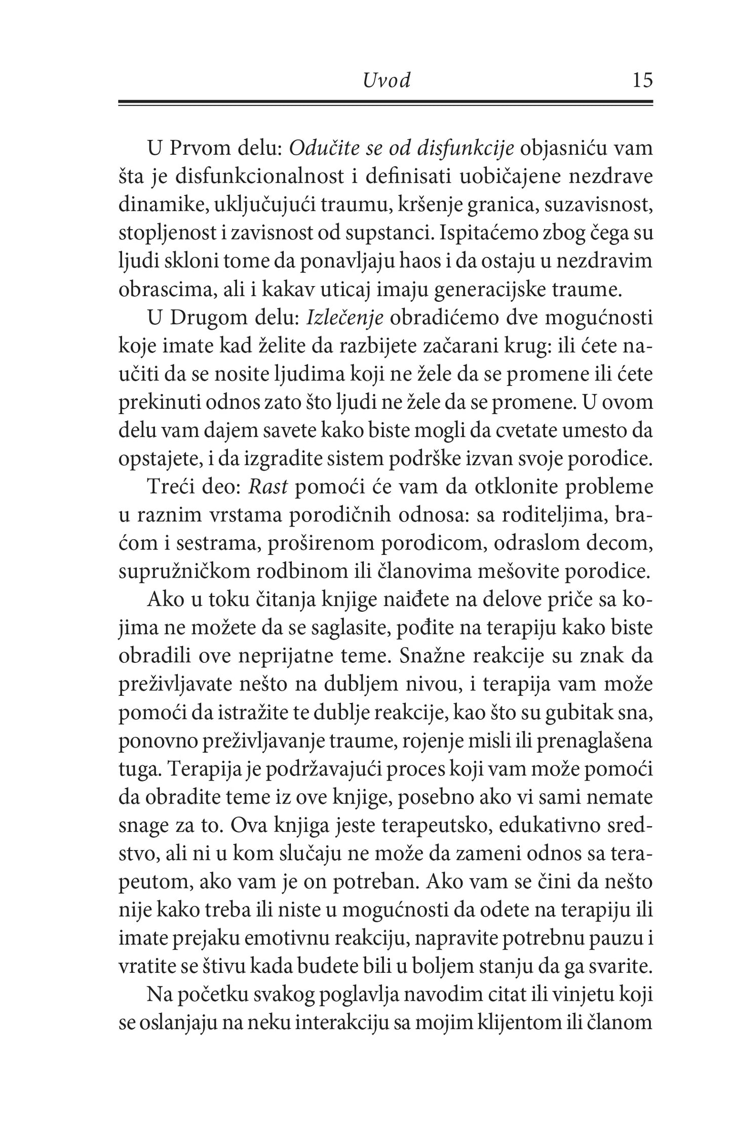 BEZ TRZAVICA Kako da izađete na kraj sa nezdravim porodičnim odnosima - Nedra Glover Tavab, tekstualni odlomak iz knjige