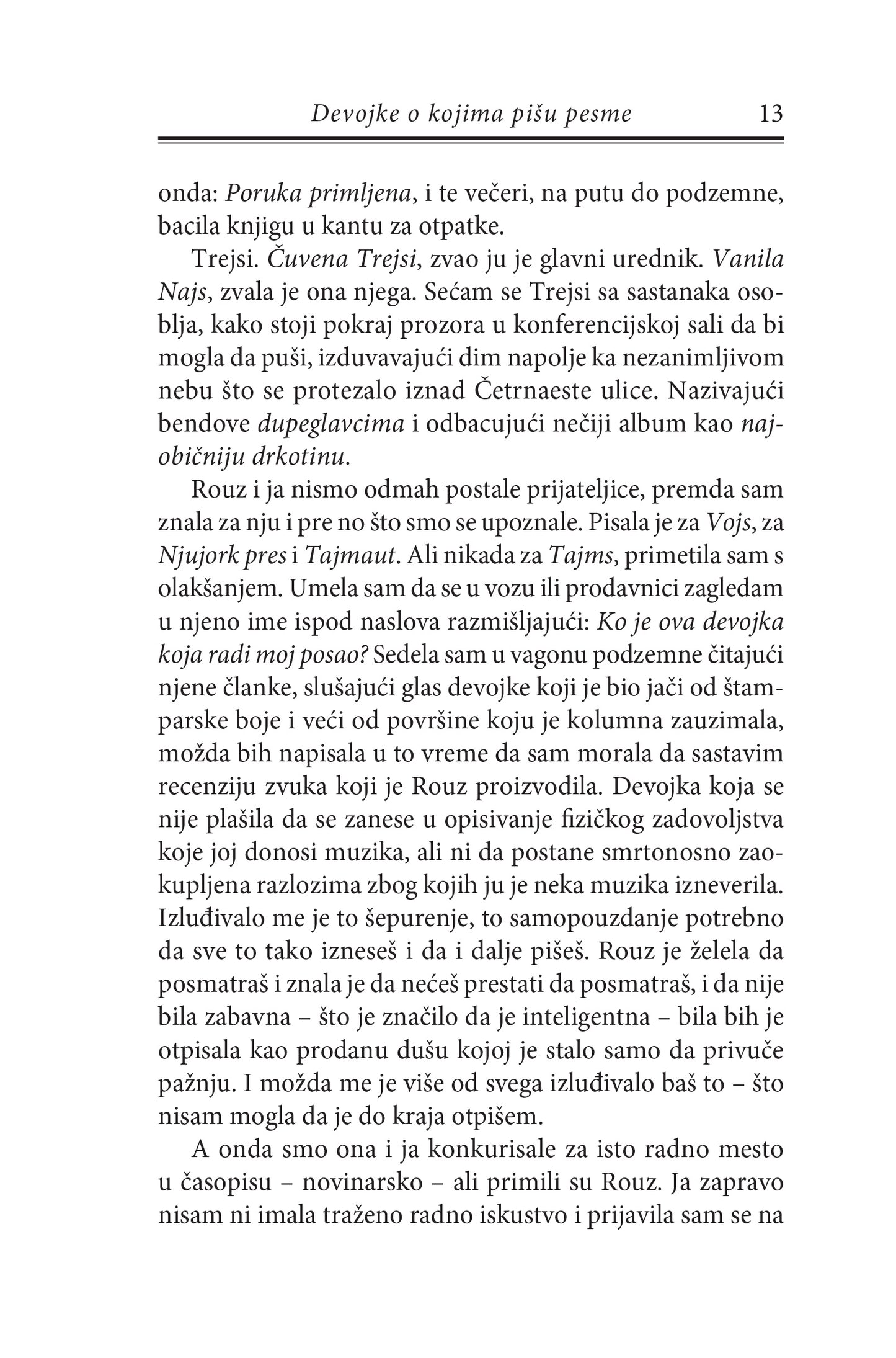 DEVOJKE O KOJIMA PIŠU PESME - Karlin Bauer