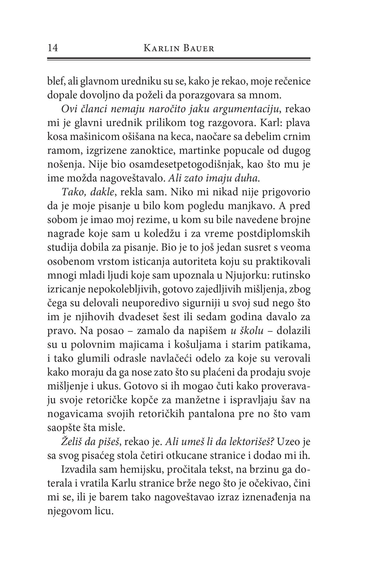 DEVOJKE O KOJIMA PIŠU PESME - Karlin Bauer