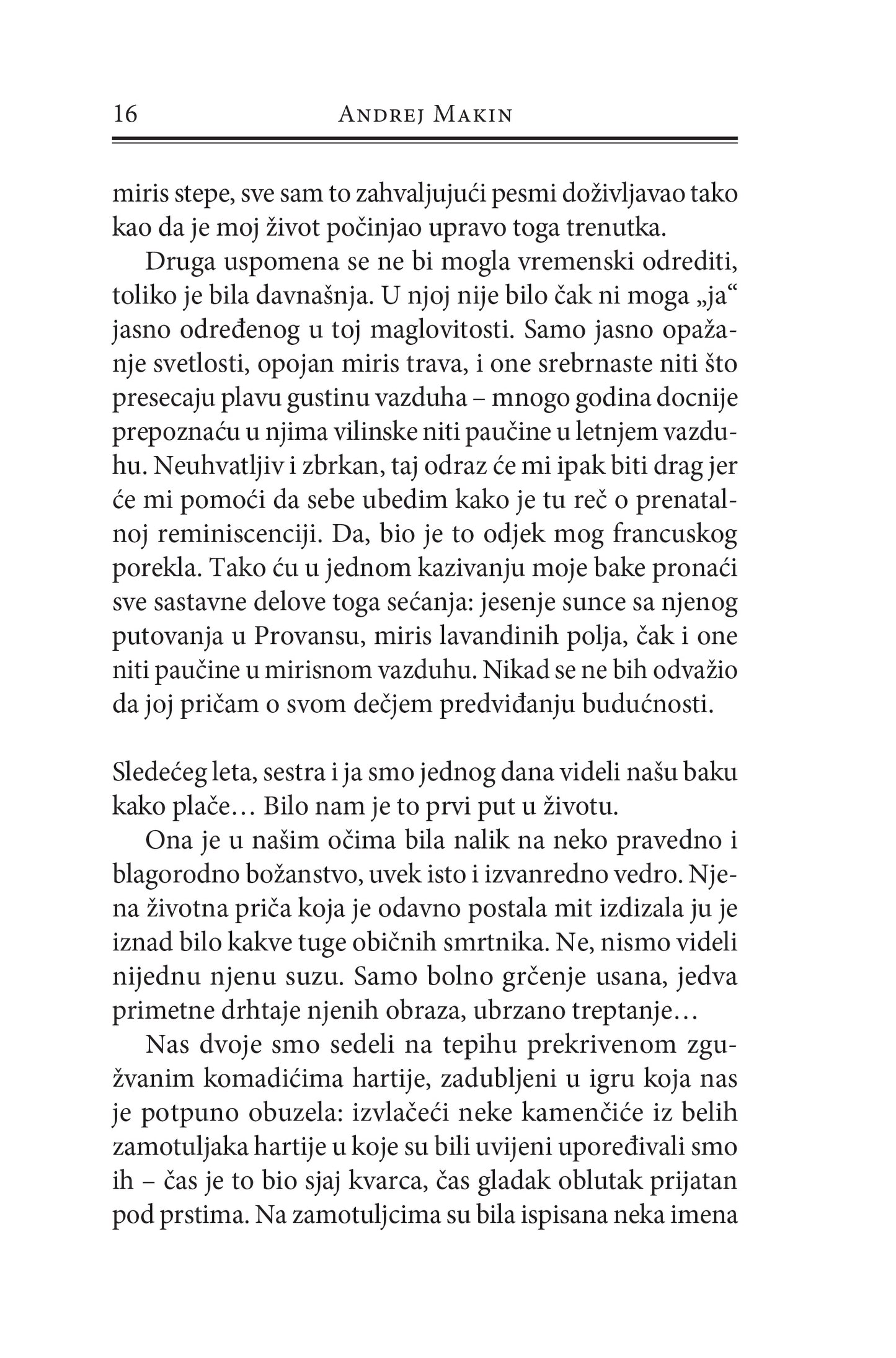 FRANCUSKO ZAVEŠTANJE - Andrej Makin