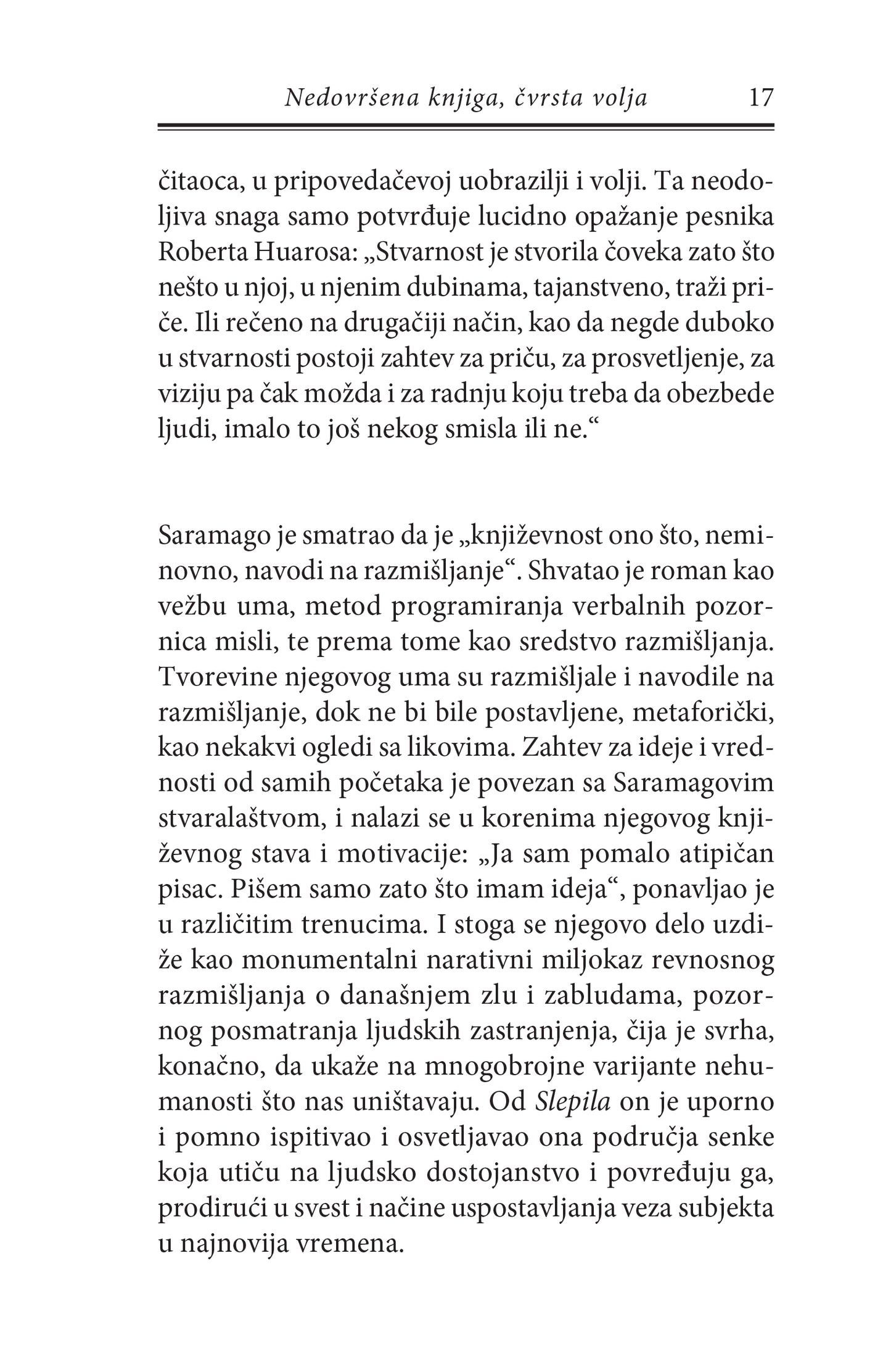 HELEBARDE, HELEBARDE, KREMENJAČE, KREMENJAČE - Žoze Saramago, odlomak iz knjige