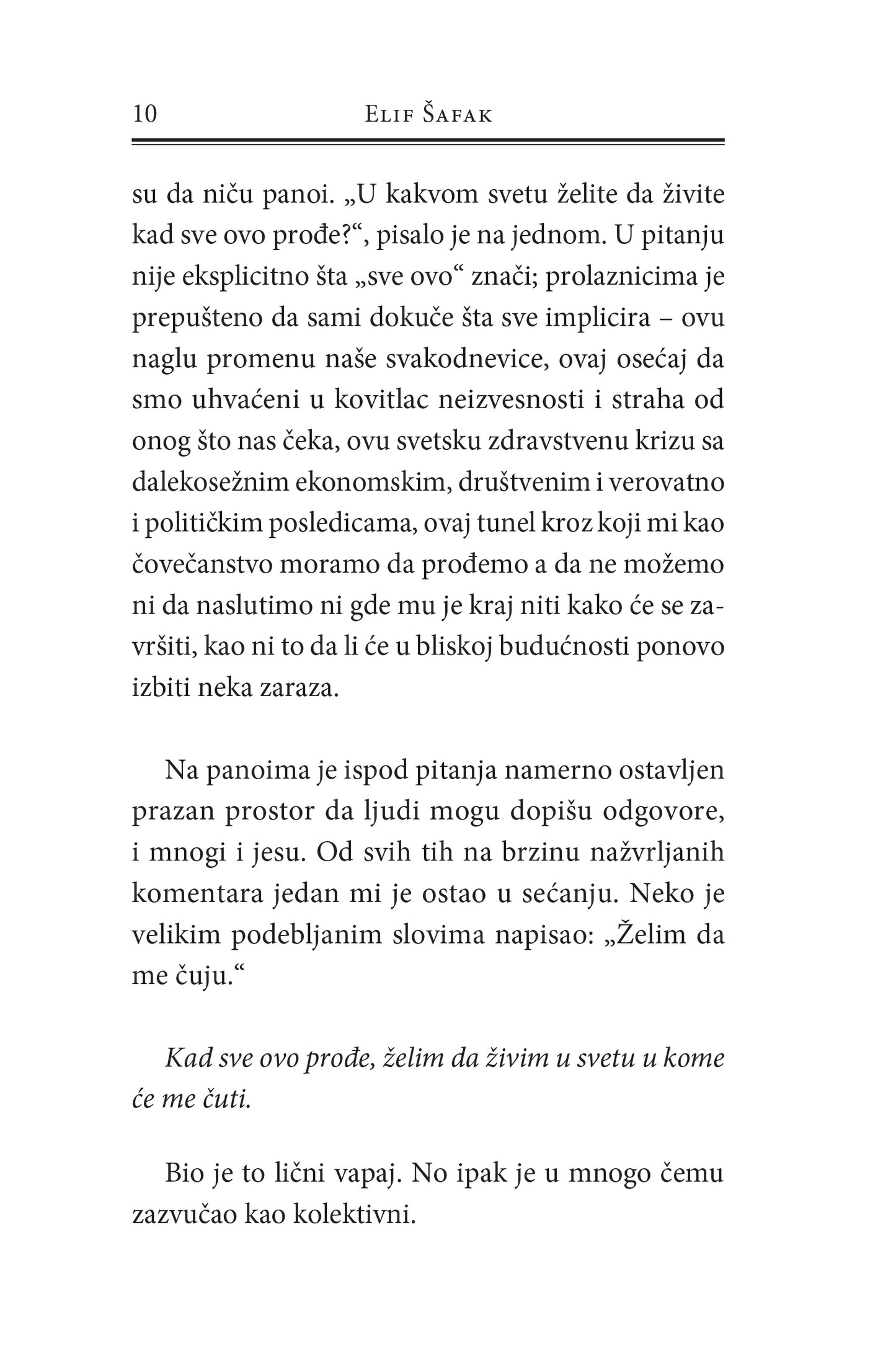 KAKO SAČUVATI ZDRAV RAZUM U DOBA PODELA - Elif Šafak