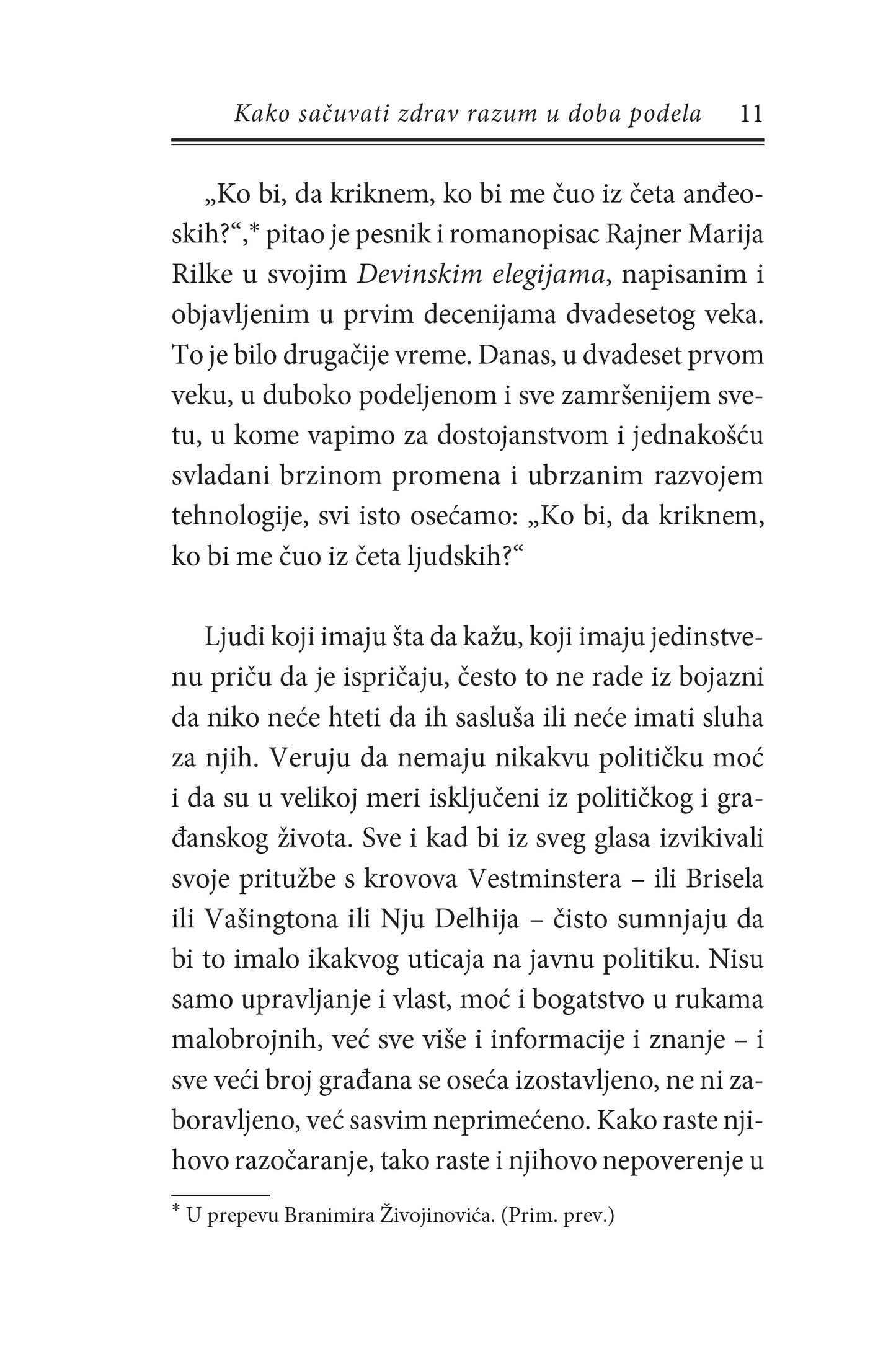 KAKO SAČUVATI ZDRAV RAZUM U DOBA PODELA - Elif Šafak